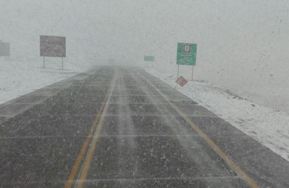 Alerta por nevadas intensas en la zona cordillerana de Mendoza