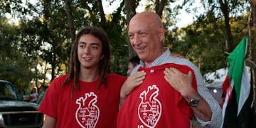 El ex gobernador pasó por el Campamento Nacional de Juventudes Socialistas\u002E (Prensa PS)