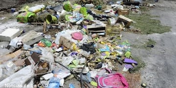 Basural en donde encontraron el cuerpo sin vida de una beba recién nacida\u002E