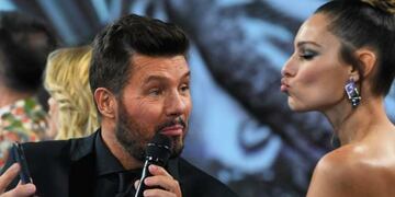 Marcelo Tinelli jugó con los filtros de Snapchat y mostró cómo se vería Pampita si fuera hombre (Foto: Instagram)