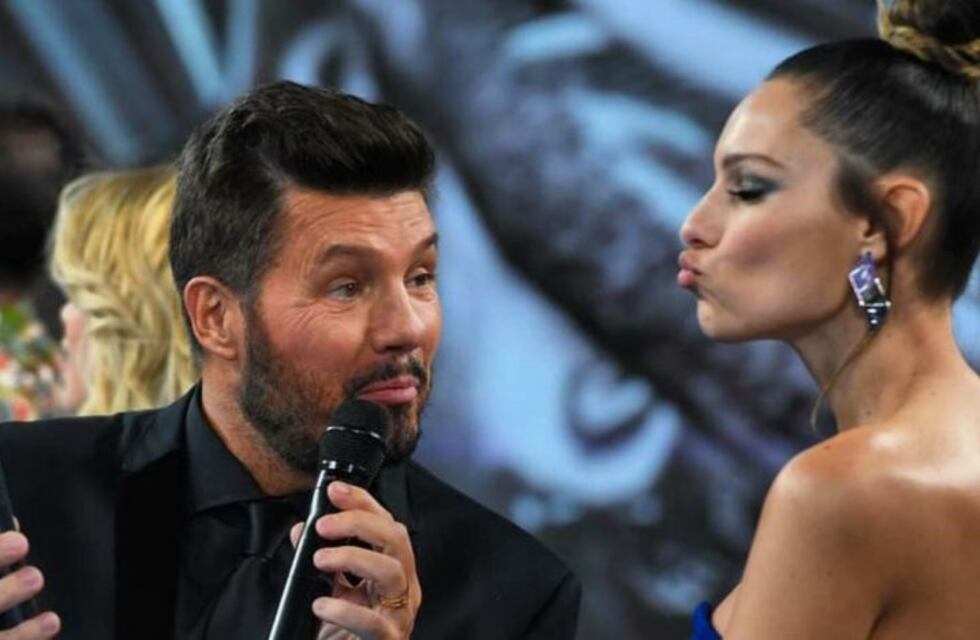 Marcelo Tinelli jugó con los filtros de Snapchat y mostró cómo se vería Pampita si fuera hombre