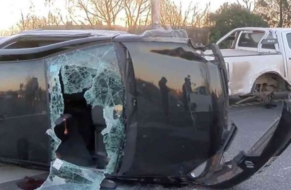 Impactante choque en cadena en Circunvalación deja un herido grave