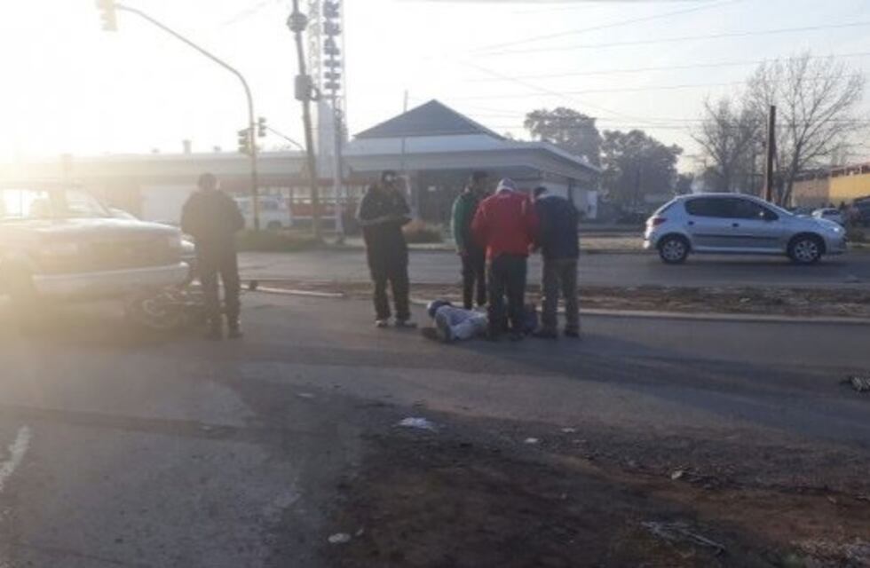 Un motociclista fue atropellado en Las Heras