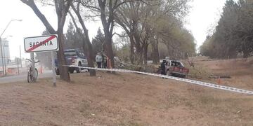 Accidente en la localidad de Sacanta