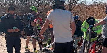 20 ciclistas multados en Malagueño por \