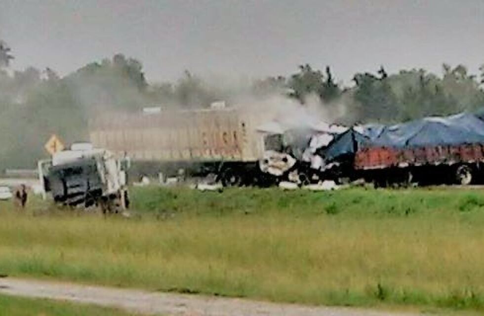 Fatal choque entre dos camiones en la ruta 34