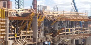 Cedió una losa y ocasionó el derrumbe\u002E