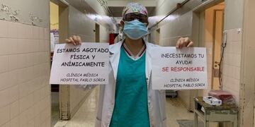 A fines de agosto, frente a la dramática explosión de contagios en la provincia, médicos y personal de la salud pedían mayor responsabilidad a la población jujeña.