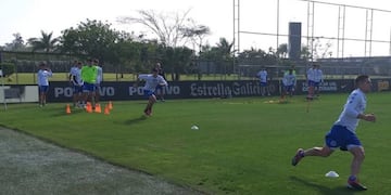 El plantel de Godoy Cruz trabajó en el predio del Corinthians -Brasil-\u002E
