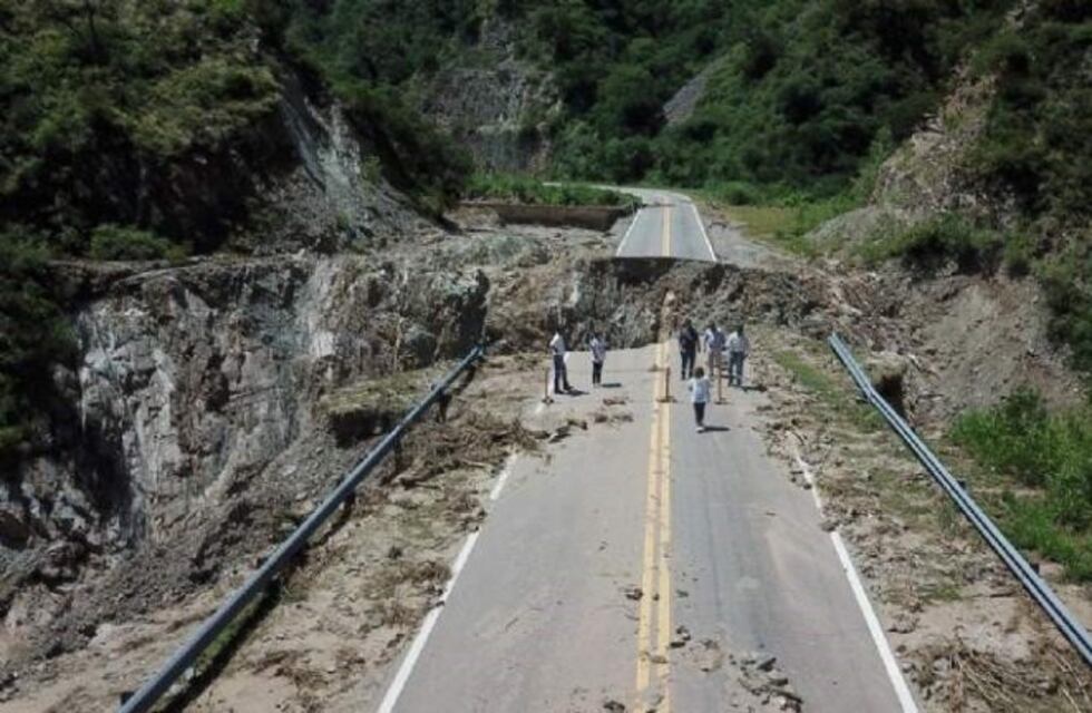 Gutiérrez sobre el estado en la Quebrada de La Cébila: "Quedamos sorprendidos, la ruta se ha dañado mucho"