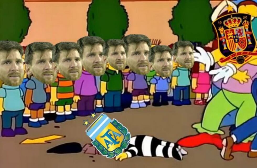Los mejores memes de la goleada 6-1 de España sobre Argentina