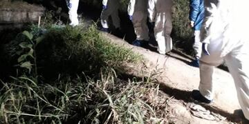 Lugar donde encontraron en cuerpo de Benjamín Amaya (Web)