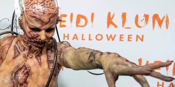 Heidi Klum con su increíble disfraz de alien