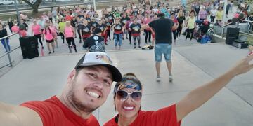 Los instructores Juan Manuel Sánchez y Roxana Álvarez Prado estarán en la jornada solidaria de este viernes en San Salvador de Jujuy.