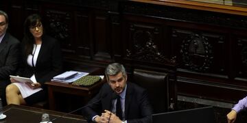 Marcos Peña en el Congreso\u002E (DYN)\u002E