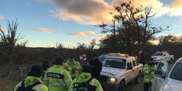 Tolhuin preparativos de la Policía y Defensa Civil para la búsqueda