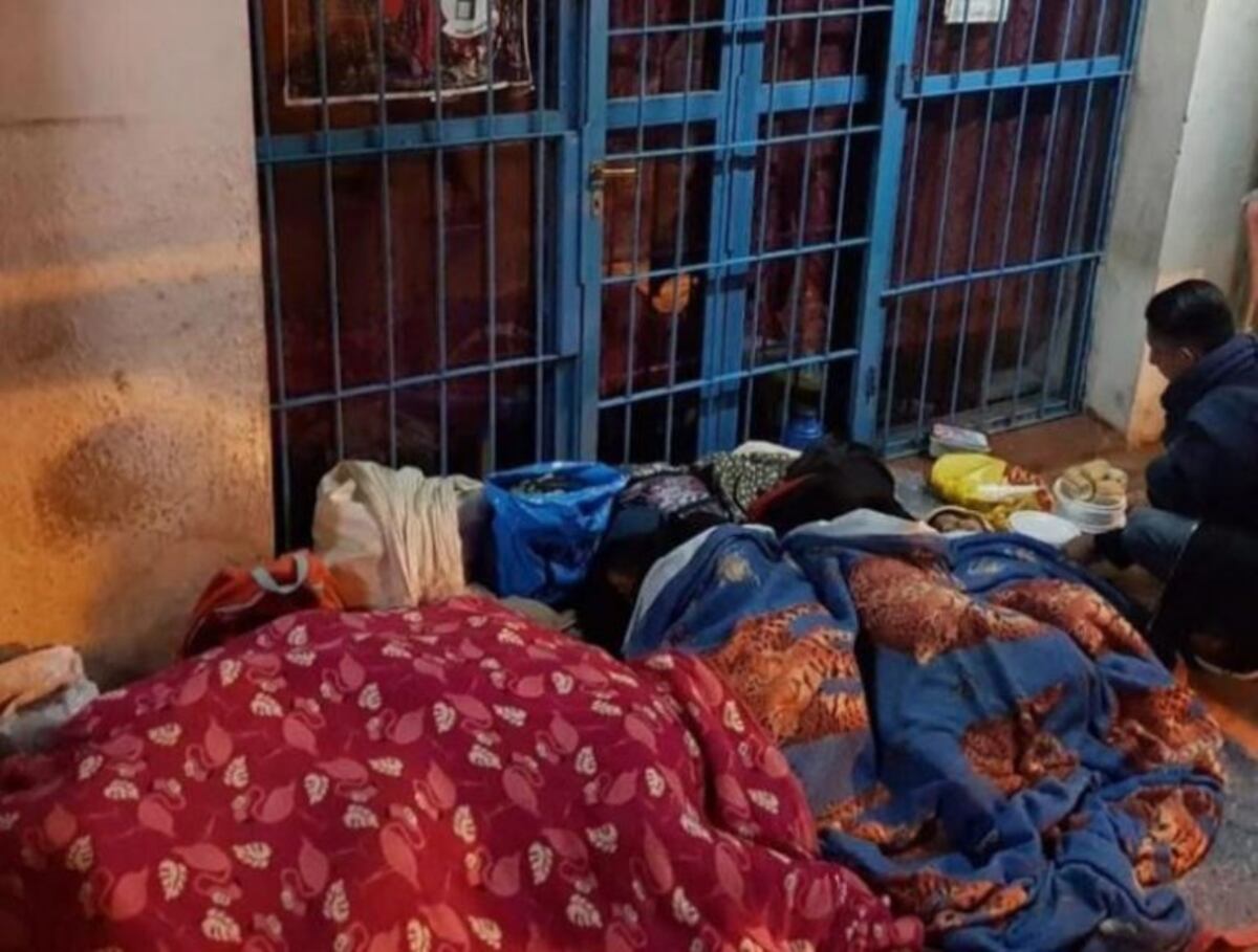 Personas en situación de calle en Posadas\u002E (Foto: El Territorio)