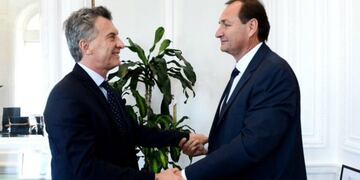 Mauricio Macri recibió a Pedro Dellarossa en la Casa Rosada\u002E
