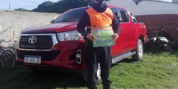 Camioneta robada en Claromecó