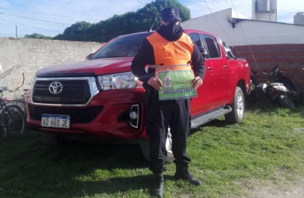 Policía de Claromecó secuestró una camioneta robada en Ituzaingó