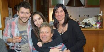 La familia Cervigni que murió este viernes en la autopista a Córdoba\u002E (Facebook)