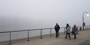 Costanera casi sin visibilidad