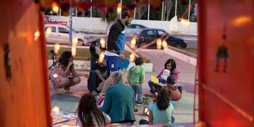 Lectura en la villa balnearia Rada Tilly\u002E
