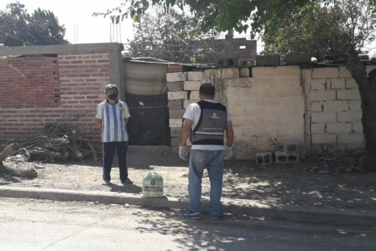 Asistencia a personas en cuarentena en Salta (Prensa Gobierno)