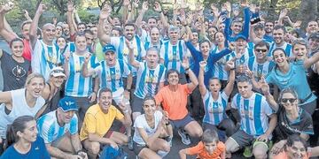 Argentinos en la maratón de Nueva York\u002E
