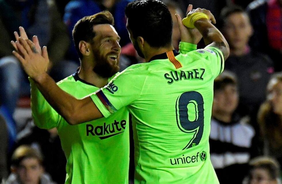 El triplete de Messi para la goleada del Barcelona sobre el Levante