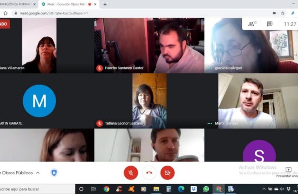 De manera virtual se reunió la Comisión de Obras Públicas y Seguridad del HCD