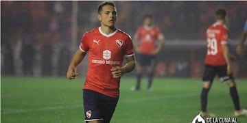 Lucas González, en la noche de su debut en el equipo que dirige Sebastián Beccacece\u002E