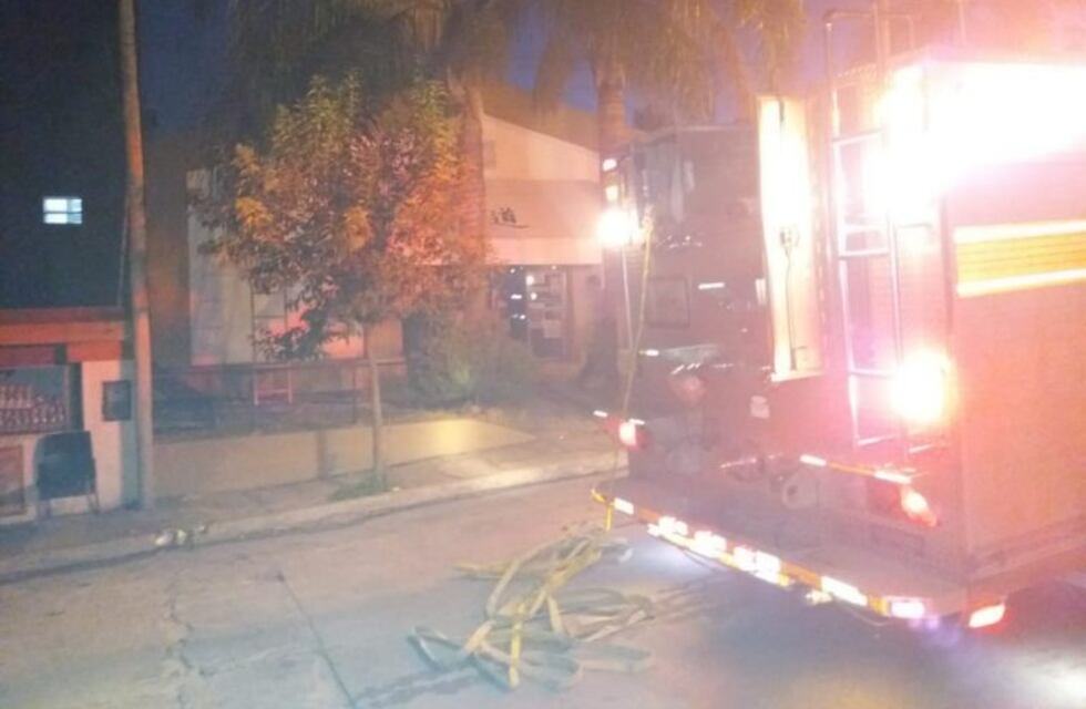 Principio de incendio en un gimnasio de Carlos Paz
