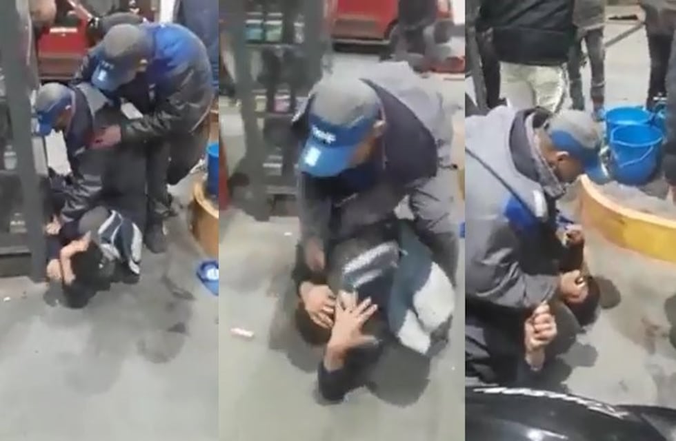 Un playero hizo justicia por mano propia y le dio una paliza a un ladrón que intentó matarlo