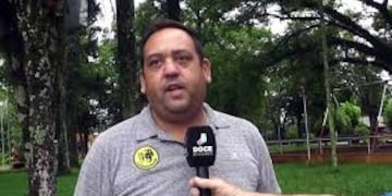 Patricio Flores vicepresidente del Club de Rugby Carayá\u002E (Canal 12 captura)