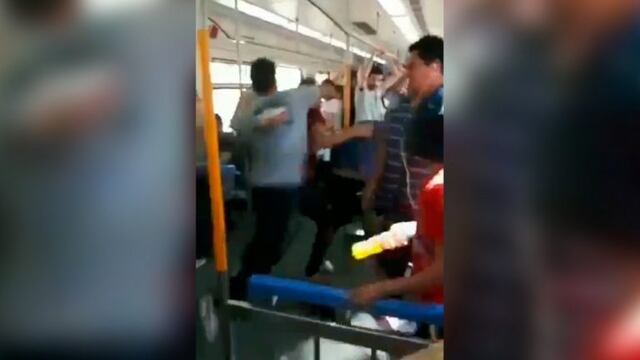 Hubo una pelea salvaje dentro del Tren Roca y el video se hizo viral