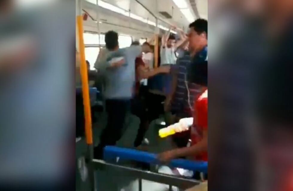 Hubo una pelea salvaje dentro del Tren Roca y el video se hizo viral