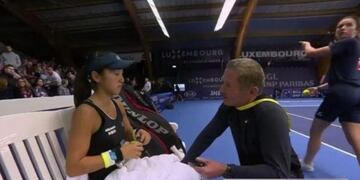 Misaki Doi y su entrenador (Foto: web)