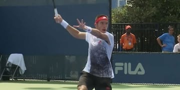 Leo Mayer debutó en el Masters 1000 de Cincinnati con un trabajado triunfo sobre el local Michael Mmoh\u002E