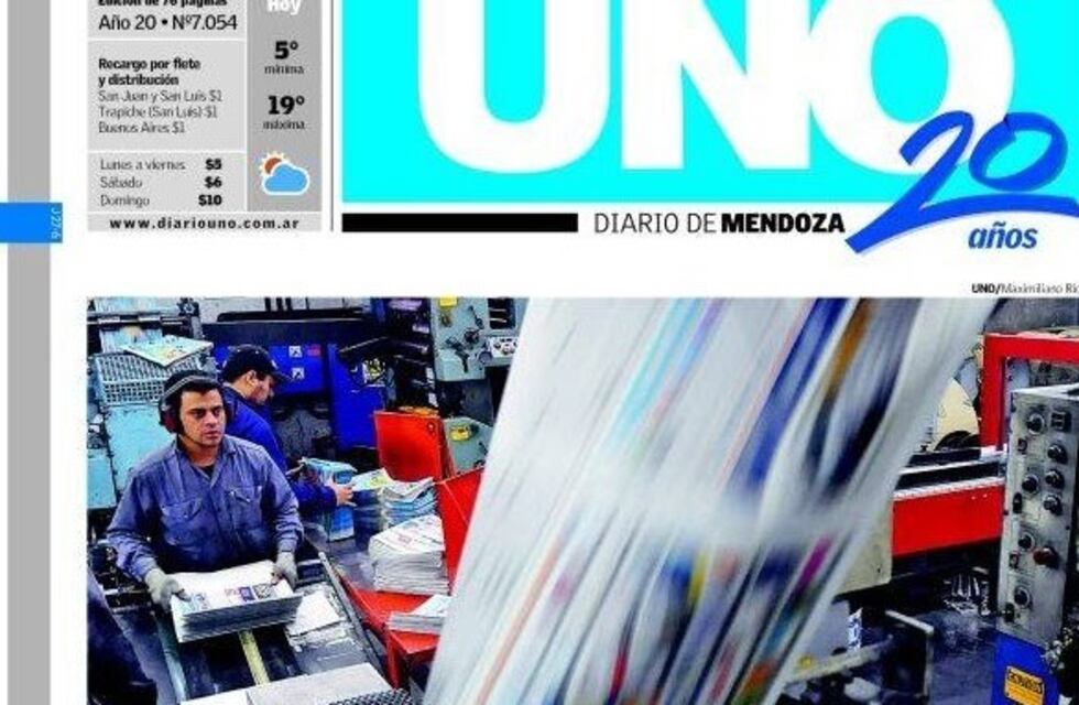 Este viernes salió a la calle el último Diario UNO en edición papel