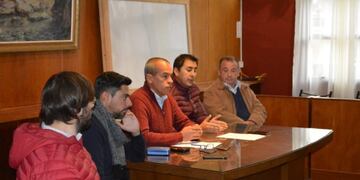 Comerciantes con el Concejo Deliberante de Mina Clavero