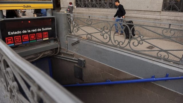 Paro de subte (Foto: Federico López Claro)