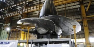 La imponente turbina que saldrá desde Impsa, mendoza hacia Yacyretá\u002E