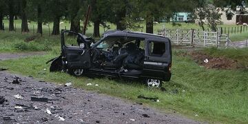La camioneta Partner era conducida por personas de Chubut\u002E