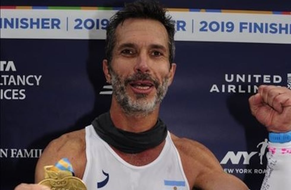 Marcelo Cossar se lució en la maratón de Nueva York; una de las más convocantes del mundo