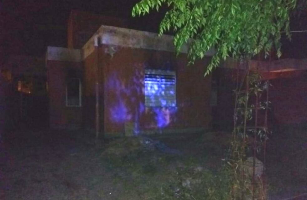 Incendio de una vivienda en el barrio San Martín