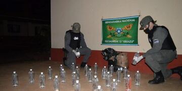 Los gendarmes incautaron las sustancias\u002E