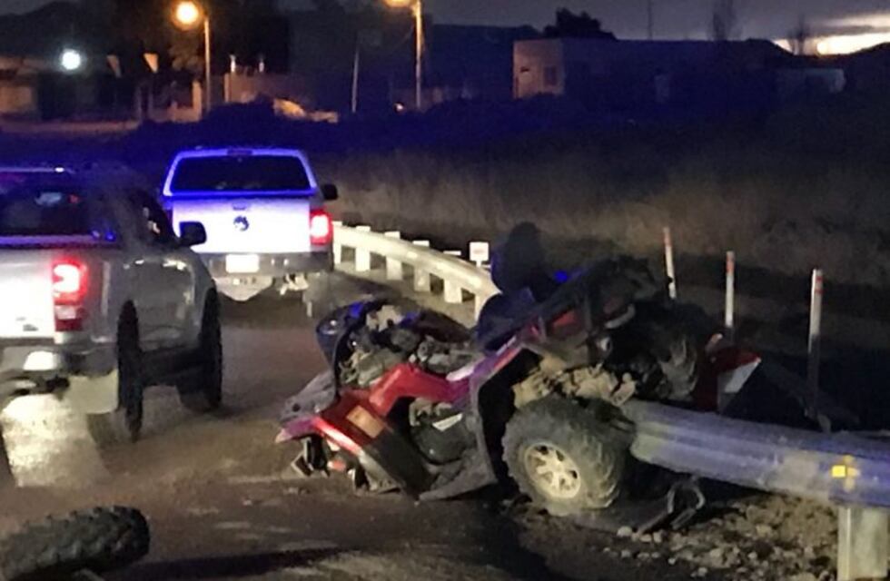 Chocó, salió despedido del cuatriciclo y falleció en el lugar