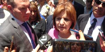 Patricia Bulrrich en Jesús María (Gentileza Mas Radio)