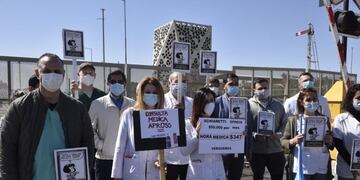 Nueva protesta de médicos en Córdoba\u002E